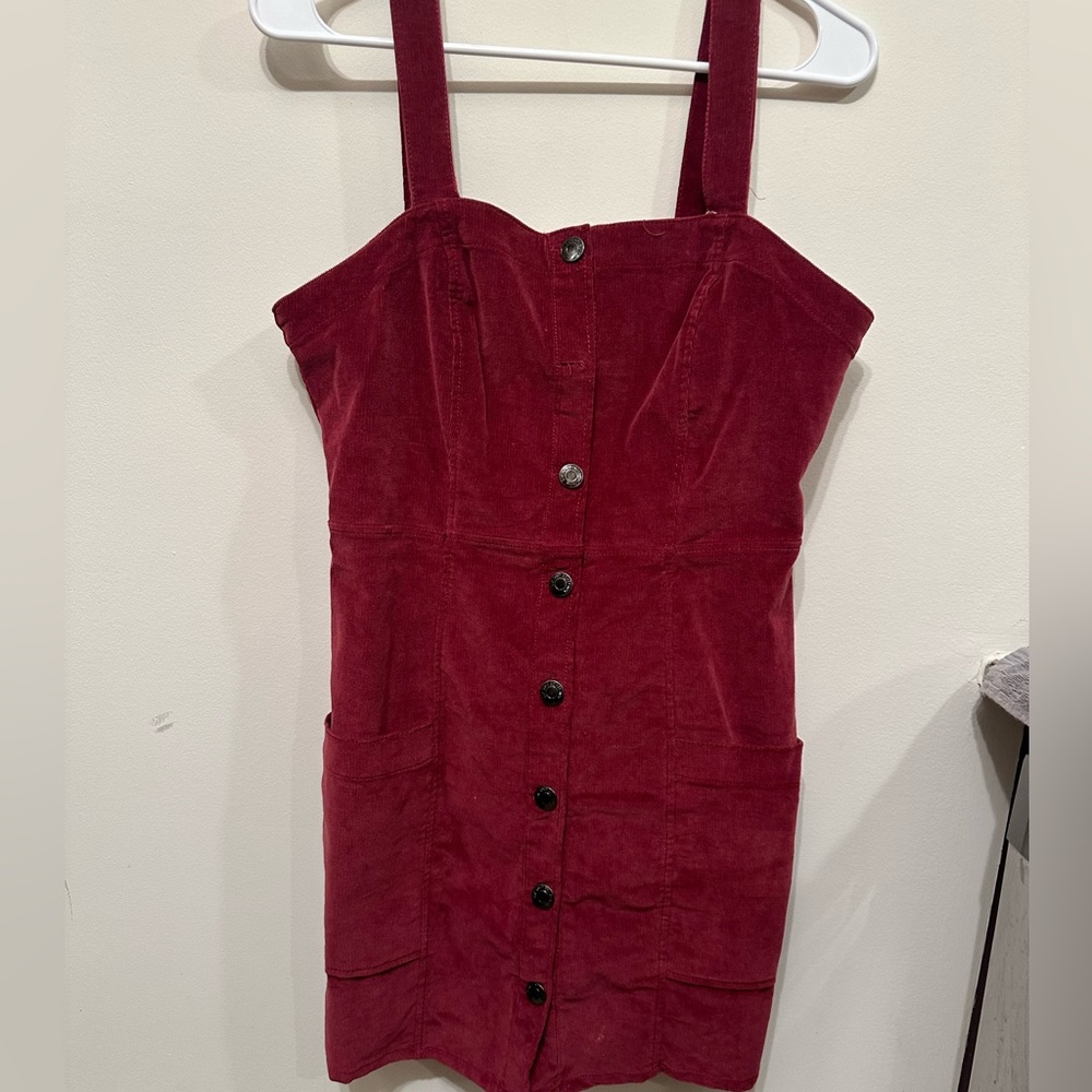 Bershka Maroon Dress